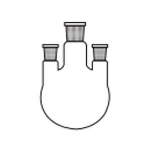 5495 Flasks, Round Bottom, Three Necks, Centre and Two Parallel Side Necks with Interchangeable Joint