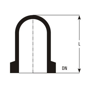 Closure dimensions (DN, L)