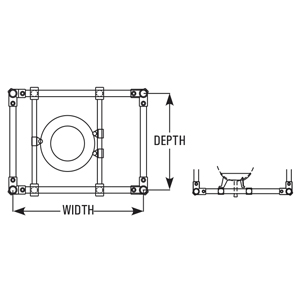 Structure dimensions for vessels in vessel holders – depth and width
